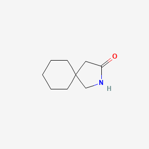 2-Azaspiro[4.5]decan-3-one chemical structure (CAS 64744-50-9)