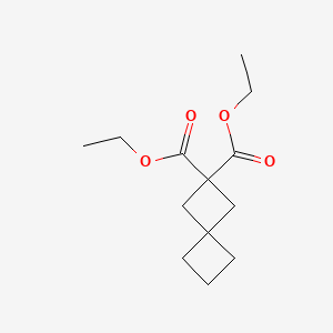 Diethyl spiro[3.3]heptane-2,2-dicarboxylate chemical structure (CAS 64775-96-8)