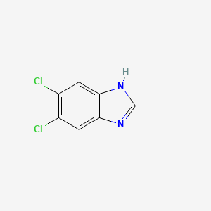 5,6-Dichloro-2-methylbenzimidazole chemical structure (CAS 6478-79-1)