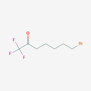 7-Bromo-1,1,1-trifluoroheptan-2-one chemical structure (CAS 647831-24-1)