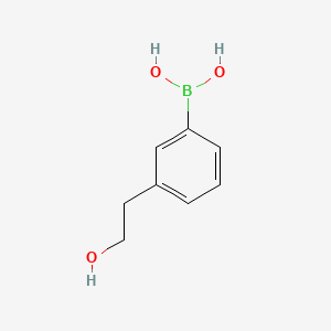 (3-(2-Hydroxyethyl)phenyl)boronic acid chemical structure (CAS 647853-32-5)