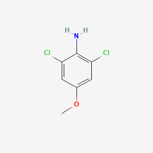 2,6-Dichloro-4-methoxyaniline chemical structure (CAS 6480-66-6)