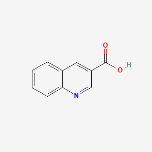 Quinoline-3-carboxylic acid chemical structure (CAS 6480-68-8)