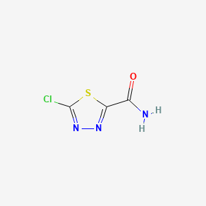 5-Chloro-1,3,4-thiadiazole-2-carboxamide chemical structure (CAS 64837-52-1)