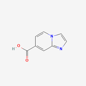Imidazo[1,2-a]pyridine-7-carboxylic acid chemical structure (CAS 648423-85-2)