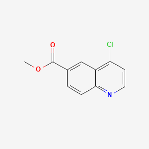 Methyl 4-chloroquinoline-6-carboxylate chemical structure (CAS 648449-01-8)