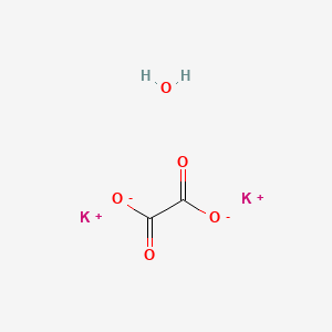 Potassium oxalate monohydrate chemical structure (CAS 6487-48-5)