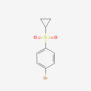 1-Bromo-4-(cyclopropylsulfonyl)benzene chemical structure (CAS 648906-28-9)