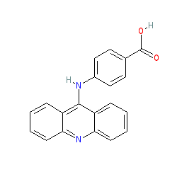 4-(Acridin-9-ylamino)benzoic acid chemical structure (CAS 64894-83-3)