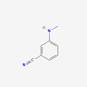 3-(Methylamino)benzonitrile chemical structure (CAS 64910-52-7)