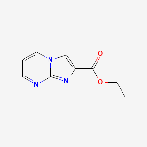 Ethyl imidazo[1,2-a]pyrimidine-2-carboxylate chemical structure (CAS 64951-06-0)