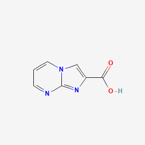 Imidazo[1,2-a]pyrimidine-2-carboxylic acid chemical structure (CAS 64951-10-6)