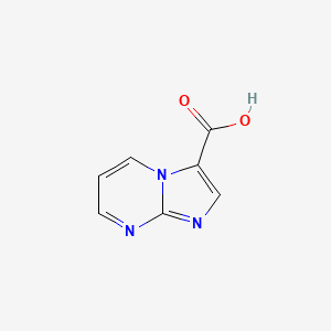 Imidazo[1,2-a]pyrimidine-3-carboxylic acid chemical structure (CAS 64951-11-7)