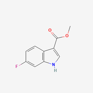 Methyl 6-fluoro-1H-indole-3-carboxylate chemical structure (CAS 649550-97-0)