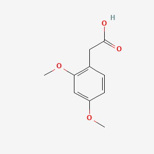 2,4-Dimethoxyphenylacetic Acid chemical structure (CAS 6496-89-5)