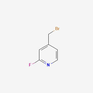 4-(Bromomethyl)-2-fluoropyridine chemical structure (CAS 64992-03-6)