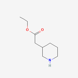 Ethyl 2-(3-Piperidyl)acetate chemical structure (CAS 64995-88-6)