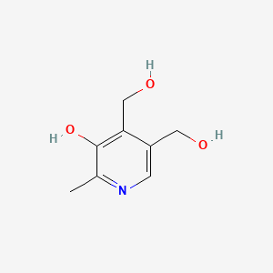 (5-Hydroxy-6-methylpyridine-3,4-diyl)dimethanol chemical structure (CAS 65-23-6)