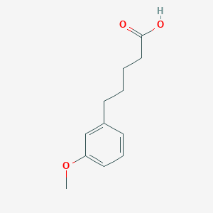 5-(3-Methoxyphenyl)pentanoic acid chemical structure (CAS 6500-64-7)