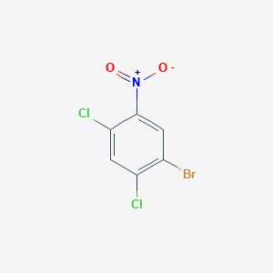 1-Bromo-2,4-dichloro-5-nitrobenzene chemical structure (CAS 65001-80-1)