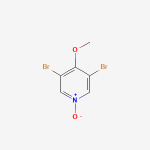 3,5-Dibromo-4-methoxypyridine 1-oxide chemical structure (CAS 650140-84-4)