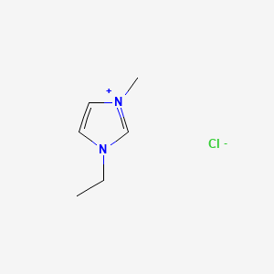 1-Ethyl-3-methyl-1H-imidazol-3-ium chloride chemical structure (CAS 65039-09-0)