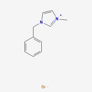 1-Benzyl-3-methyl-1H-imidazol-3-ium bromide chemical structure (CAS 65039-11-4)
