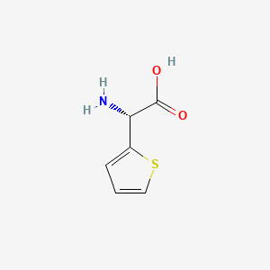 (R)-2-Amino-2-(thiophen-2-yl)acetic acid chemical structure (CAS 65058-23-3)