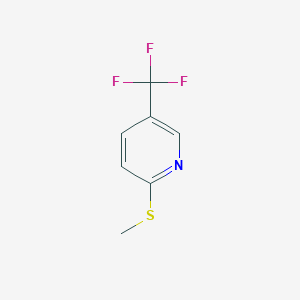 2-(Methylthio)-5-(trifluoromethyl)pyridine chemical structure (CAS 650592-47-5)