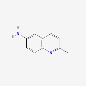 2-Methylquinolin-6-amine chemical structure (CAS 65079-19-8)