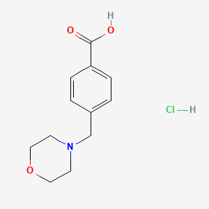 4-(Morpholinomethyl)benzoic acid hydrochloride chemical structure (CAS 65101-82-8)
