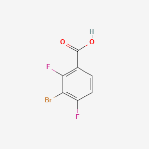 3-Bromo-2,4-difluorobenzoic acid chemical structure (CAS 651026-98-1)