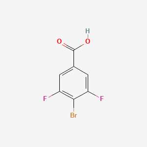 4-Bromo-3,5-difluorobenzoic acid chemical structure (CAS 651027-00-8)