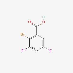 2-Bromo-3,5-difluorobenzoic acid chemical structure (CAS 651027-01-9)