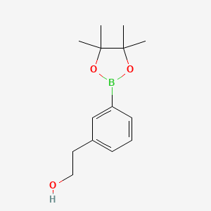 2-(3-(4,4,5,5-Tetramethyl-1,3,2-dioxaborolan-2-yl)phenyl)ethanol chemical structure (CAS 651030-56-7)