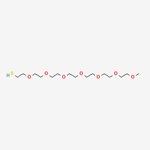 2,5,8,11,14,17,20-Heptaoxadocosane-22-thiol chemical structure (CAS 651042-82-9)