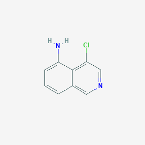 4-Chloroisoquinolin-5-amine chemical structure (CAS 651310-21-3)