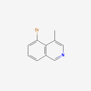 5-Bromo-4-methylisoquinoline chemical structure (CAS 651310-24-6)