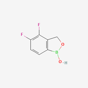 4,5-Difluorobenzo[c][1,2]oxaborol-1(3H)-ol chemical structure (CAS 651326-78-2)