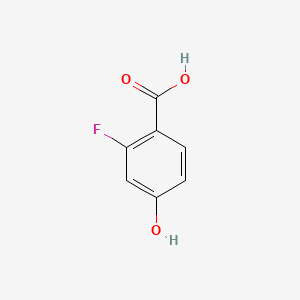 2-Fluoro-4-hydroxybenzoic acid chemical structure (CAS 65145-13-3)