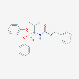 Diphenyl 1-(Cbz-Amino)isobutylphosphonate chemical structure (CAS 65164-83-2)