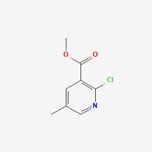 Methyl 2-chloro-5-methylnicotinate chemical structure (CAS 65169-43-9)