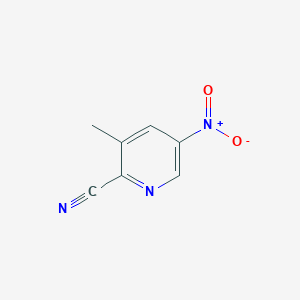 3-Methyl-5-nitropicolinonitrile chemical structure (CAS 65169-63-3)