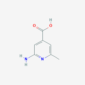 2-Amino-6-methylisonicotinic acid chemical structure (CAS 65169-64-4)
