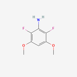 2,6-Difluoro-3,5-dimethoxyaniline chemical structure (CAS 651734-54-2)