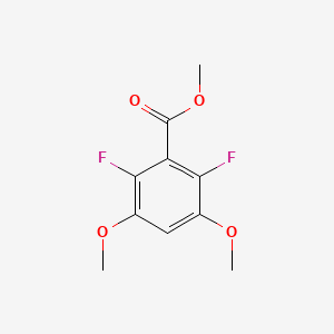 Methyl 2,6-difluoro-3,5-dimethoxybenzoate chemical structure (CAS 651734-55-3)