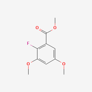 Methyl 2-fluoro-3,5-dimethoxybenzoate chemical structure (CAS 651734-58-6)