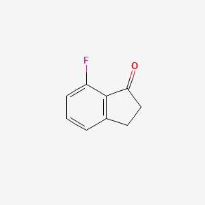 7-Fluoro-2,3-dihydroinden-1-one chemical structure (CAS 651735-59-0)