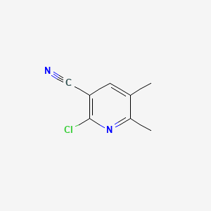 2-Chloro-5,6-dimethylnicotinonitrile chemical structure (CAS 65176-93-4)