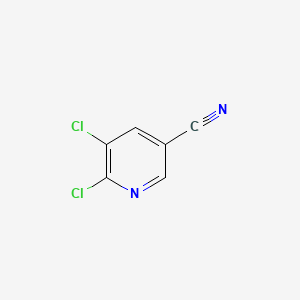 5,6-Dichloronicotinonitrile chemical structure (CAS 65189-15-3)